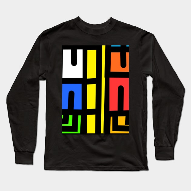 Stained Glass Long Sleeve T-Shirt by Ray Nichols